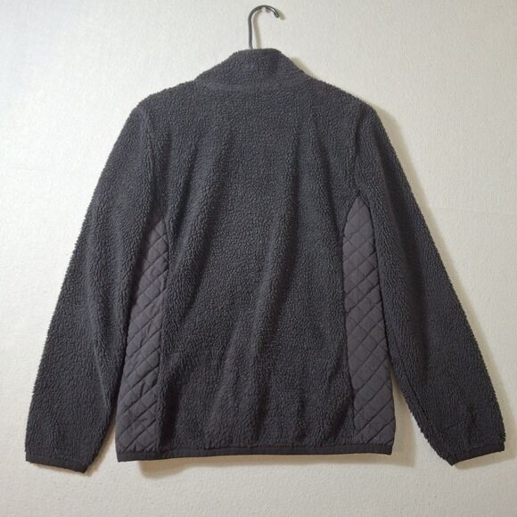 Vineyard Vines Men’s Sherpa Fleece Small Black Full Zip Pullover Jacket - Picture 6 of 8